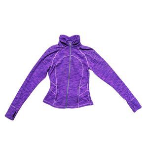 Lululemon, Women's Zip Up Jacket, Hustle in Your Bustle, Pink & Purple, Size 4